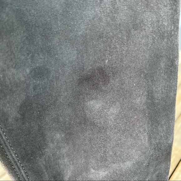 Stuart Weitzman Lowland Suede Over The Knee Boots Size 7.5M Gray Stretch Spain - Picture 14 of 16